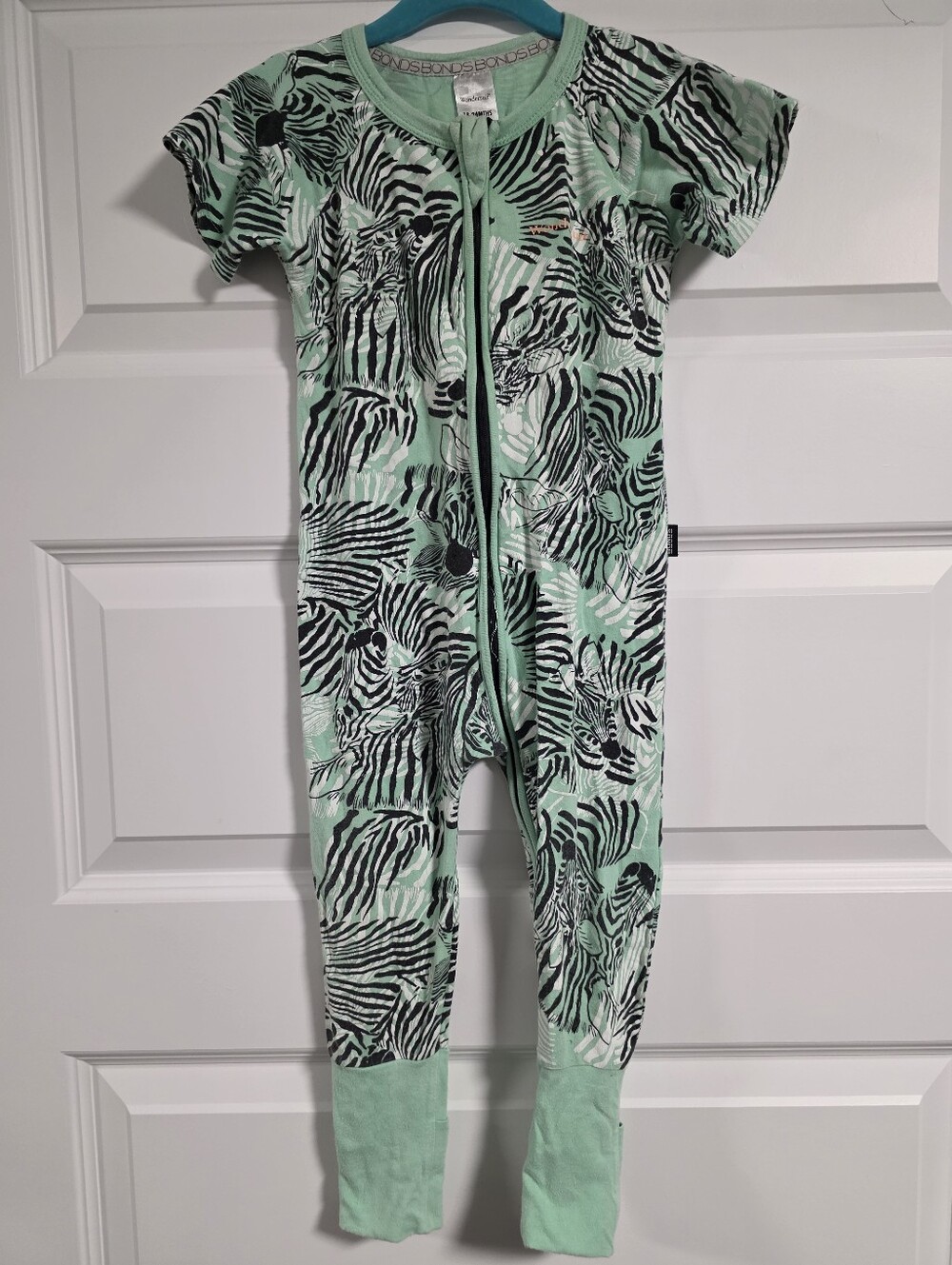 Bonds Zebra Short Sleeve Wondersuit